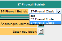 S7-Firwall Betrieb