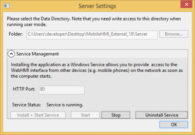 DService was installed and started